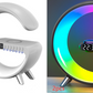 New Intelligent G Shaped LED Lamp Bluetooth Speake Wireless Charger Atmosphere Lamp App Control For Bedroom Home Decor