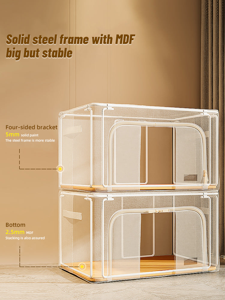 Boîte de rangement pour vêtements, finition domestique, tissu pliant