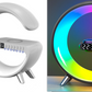 New Intelligent G Shaped LED Lamp Bluetooth Speake Wireless Charger Atmosphere Lamp App Control For Bedroom Home Decor